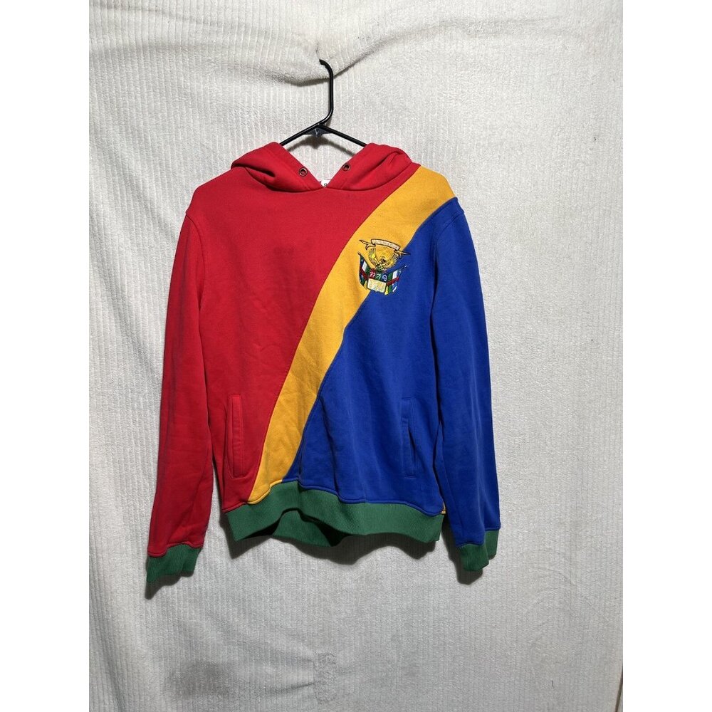 Men's YRN Yung Rich Nation Zumiez All Over Red Colorful Pullover Hoodie 2x